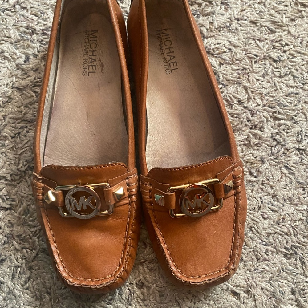 Michael Kors distressed loafers
